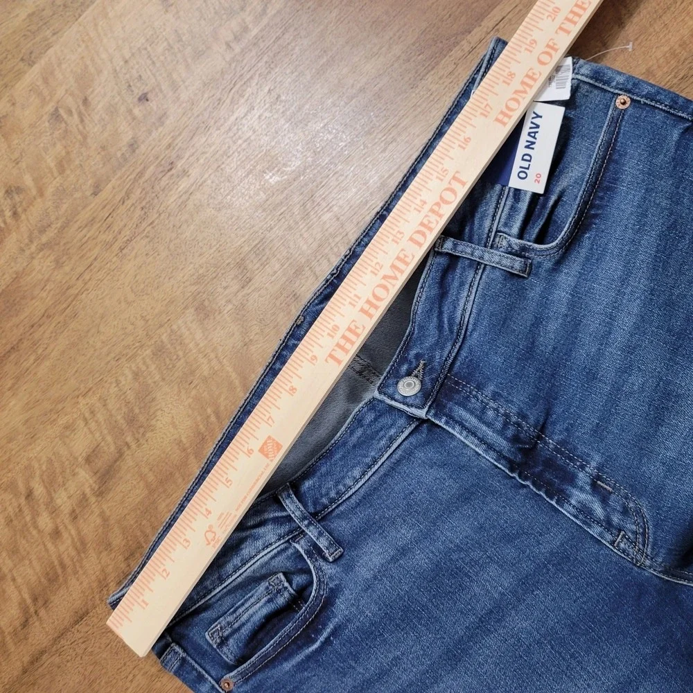 Old Navy Mid Rise Rockstar Skinny Jeans‎ Womens Sz 20 Blue Medium Wash